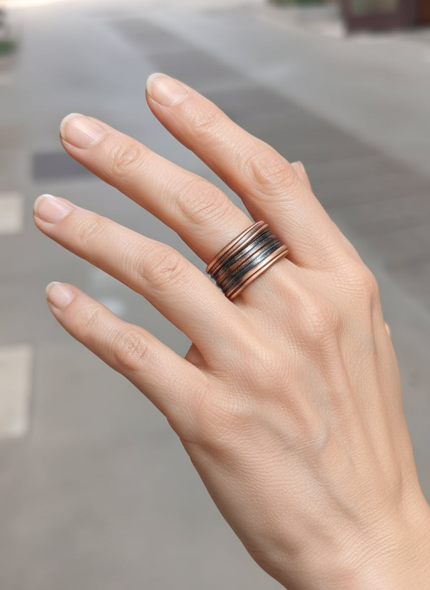 Anillo de cobre - Amparo Valencia Joyas