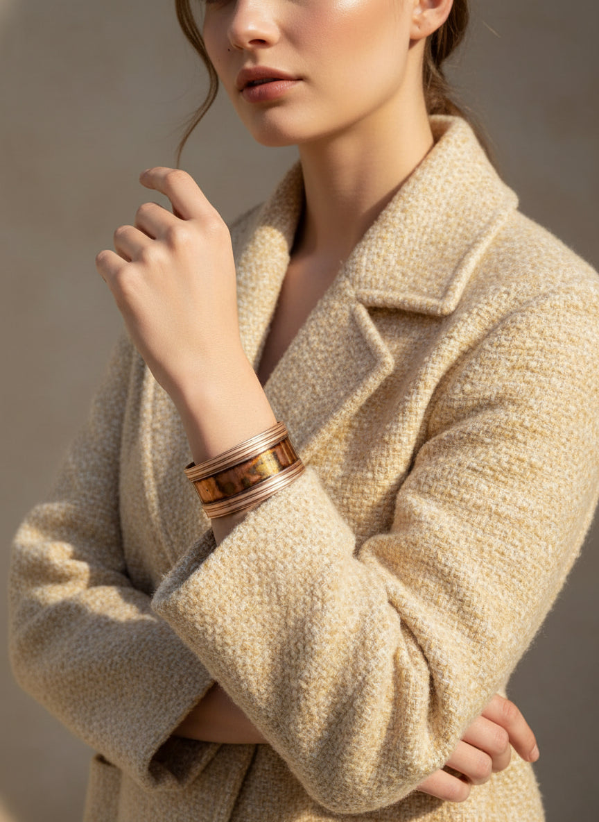 Brazalete de cobre - Amparo Valencia Joyas