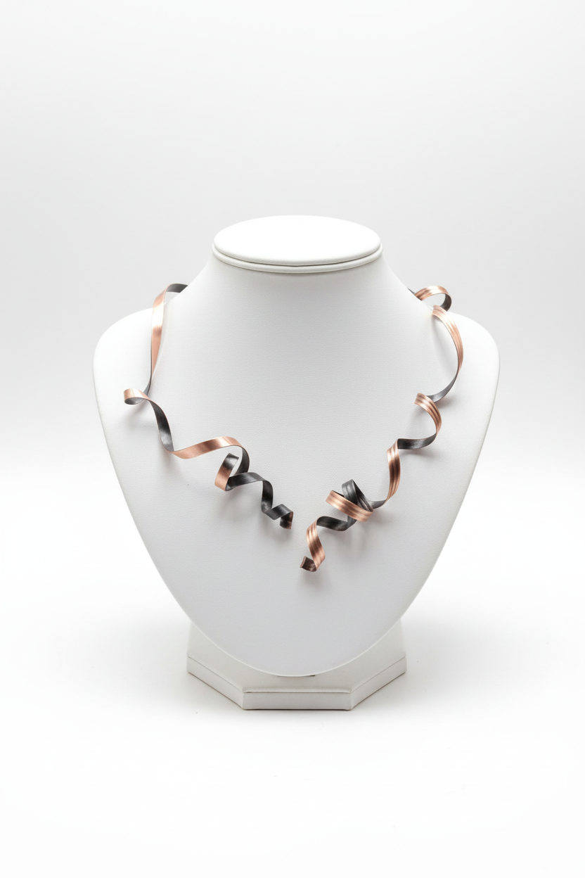 Collar Espiral cobre