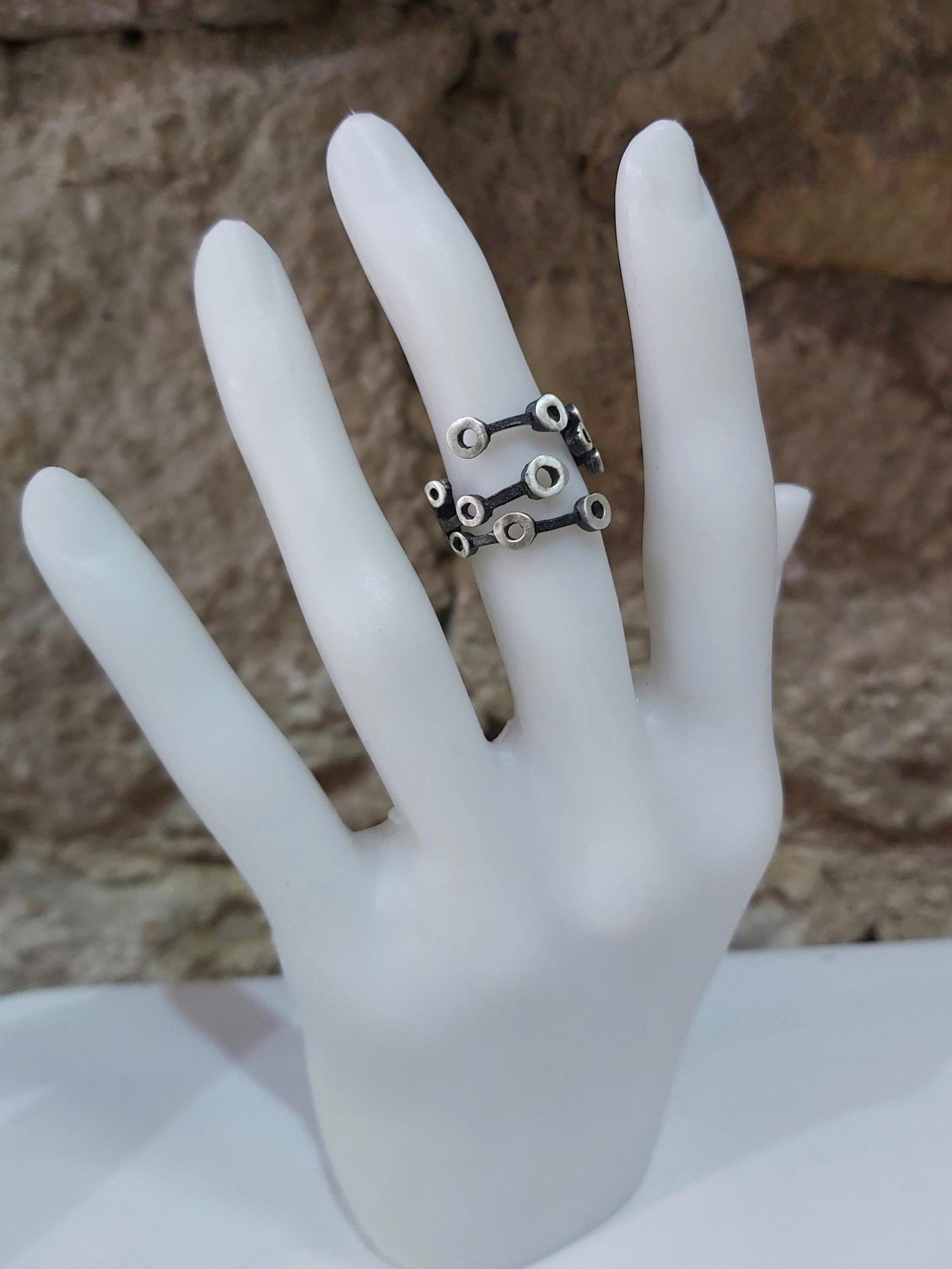 Anillo de plata Circulos - Amparo Valencia Joyas