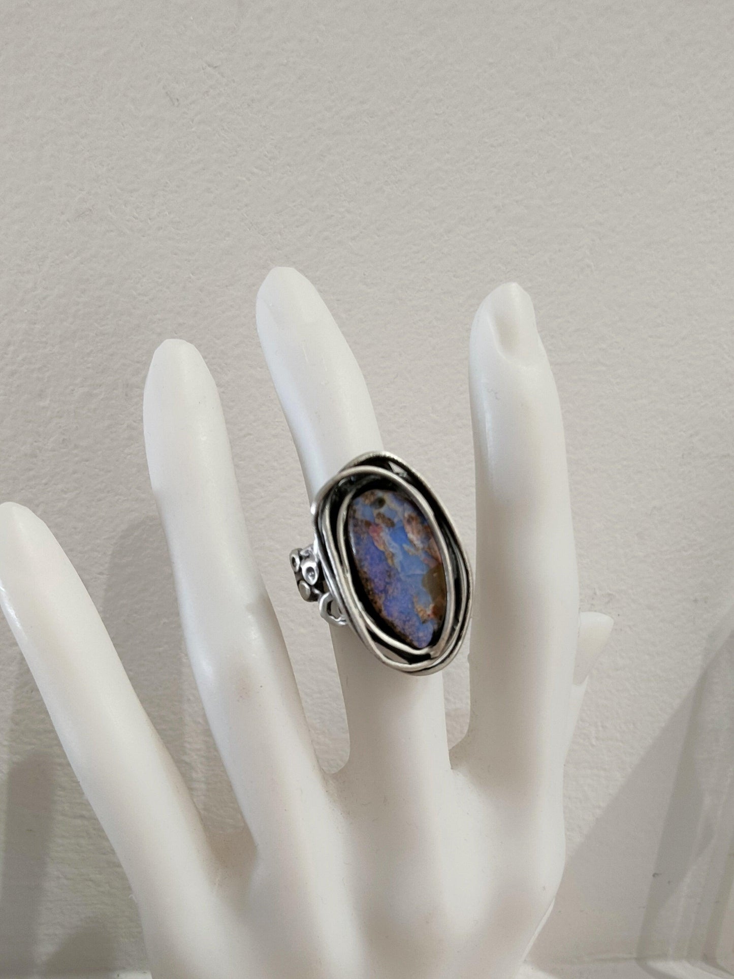 Unique ring with natural opal